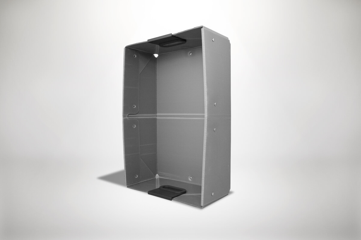 Graue Quickboxx Faltbox Klappbox Transportbox Tragebox
